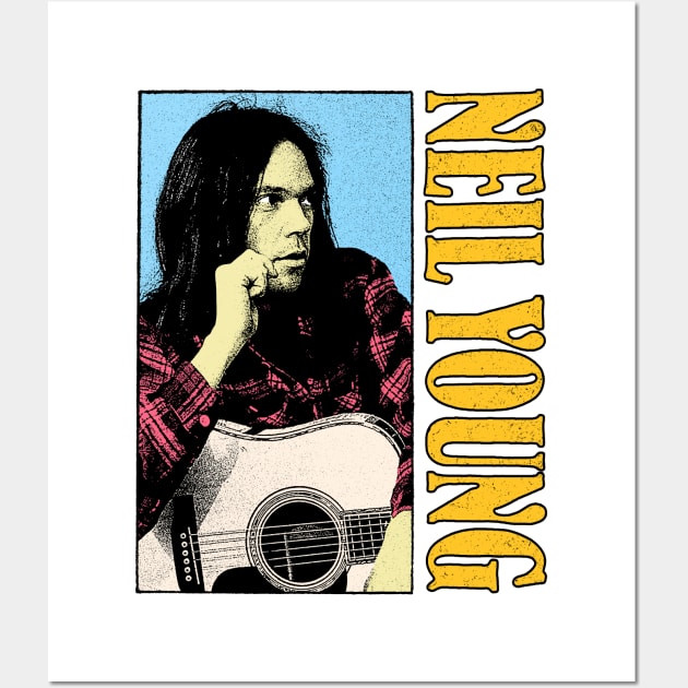 Neil Young - Pop Art Fanmade Wall Art by fuzzdevil